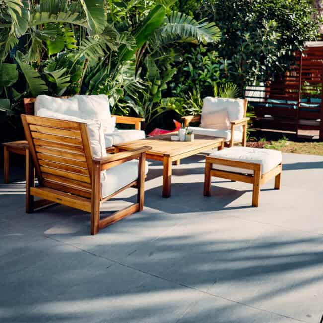 low spot patio