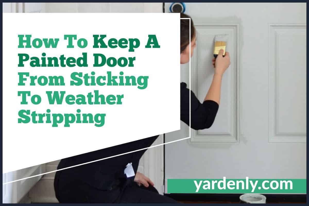 How To Keep A Painted Door From Sticking To Weather Stripping