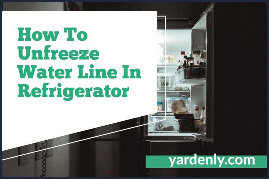 How To Unfreeze Water Line In Refrigerator (1)