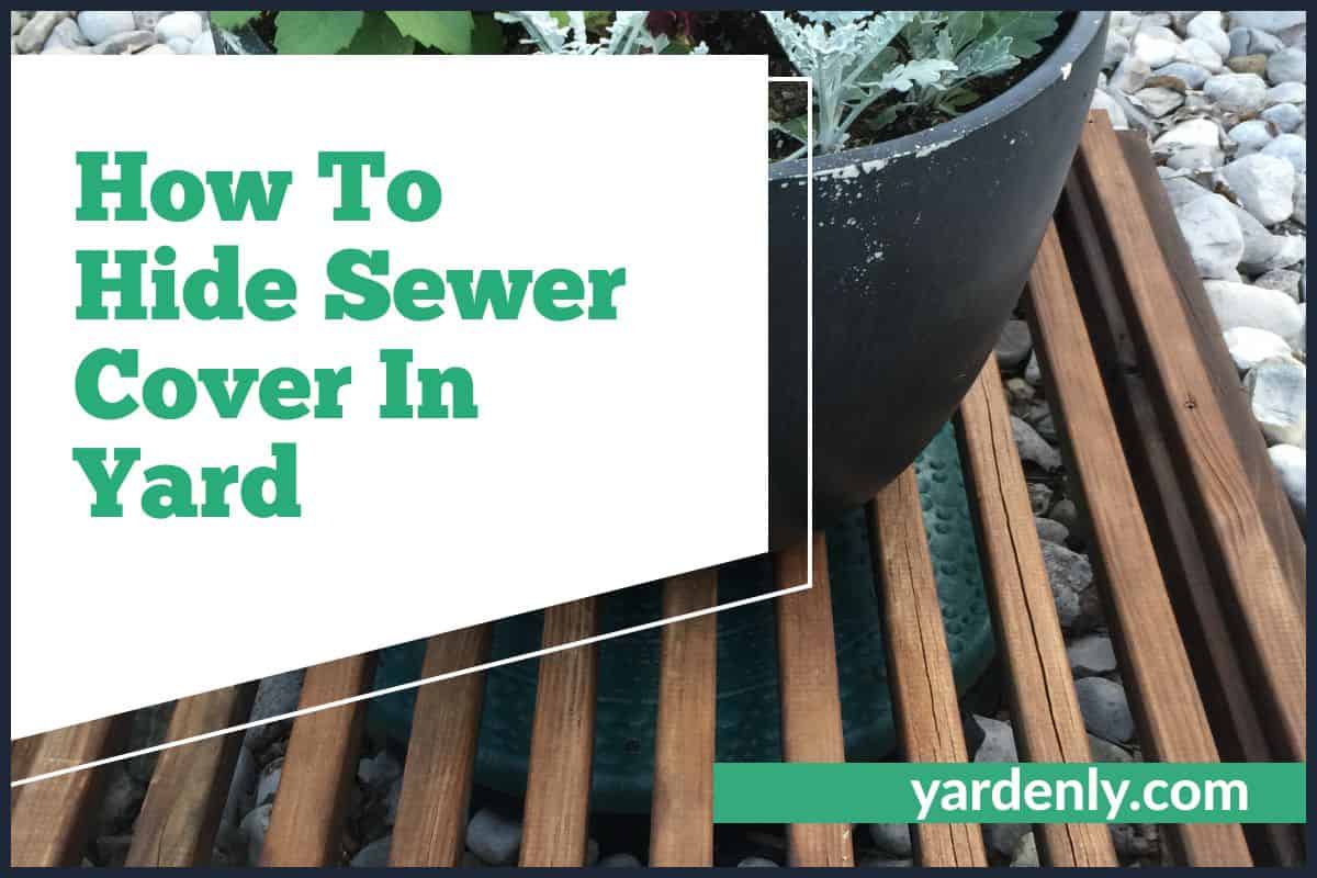 How To Hide Sewer Cover In Yard
