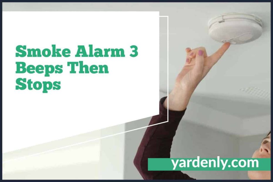 Smoke Alarm 3 Beeps Then Stops