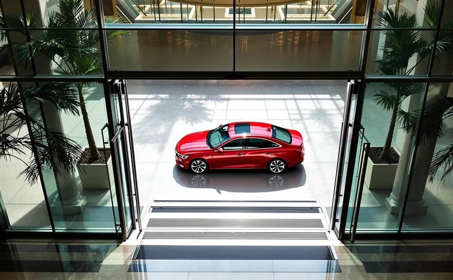 cars in mall logistics