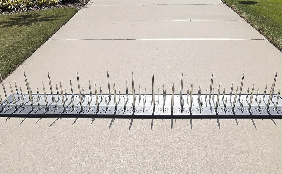 driveway spike strip installation