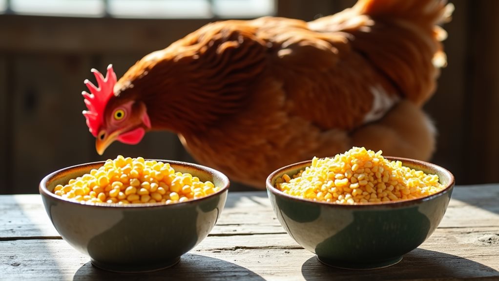 whole corn versus cracked corn
