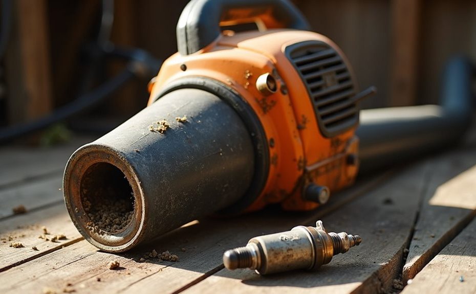 leaf blower starting issues