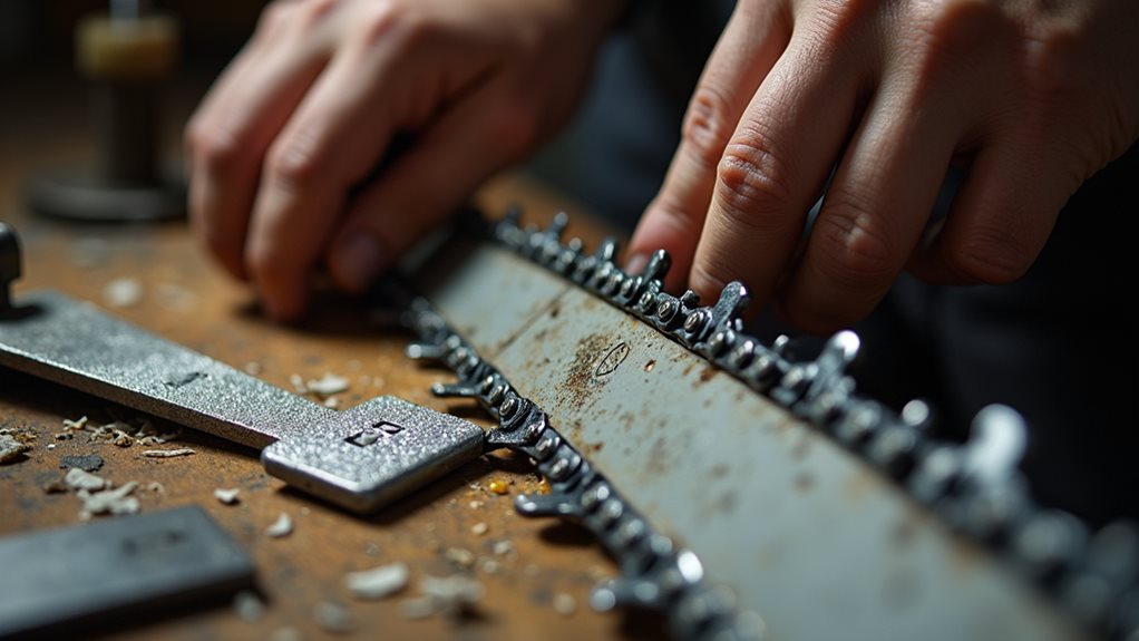 chain maintenance and sharpening