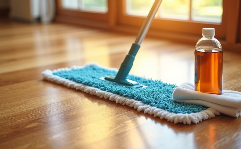clean and polish hardwood floors