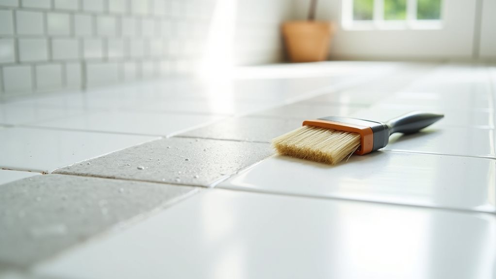 consistent grout maintenance routine