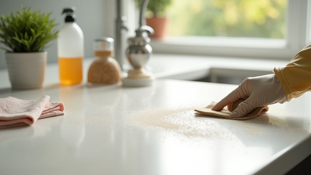 prepare laminate surface thoroughly