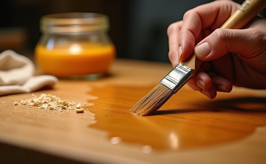 brush shellac in thin coats