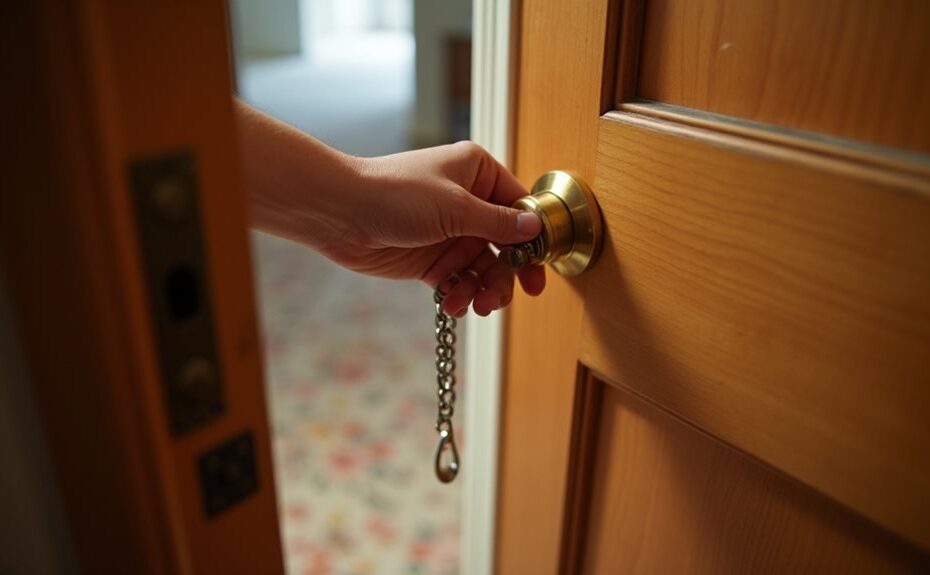 secure interior door quickly