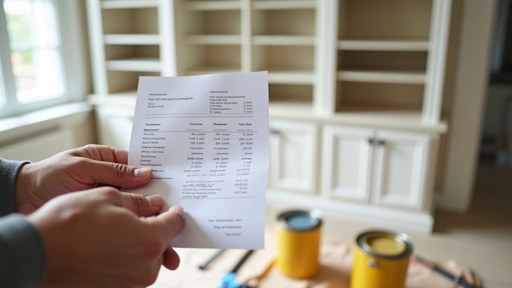 built in bookshelves cost breakdown