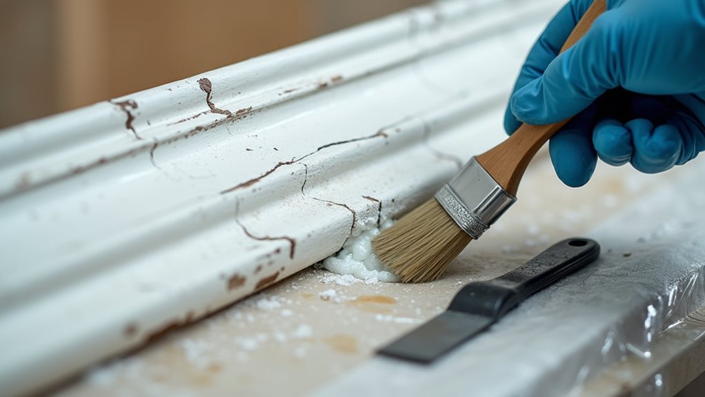 clinging chemical stripper for moldings