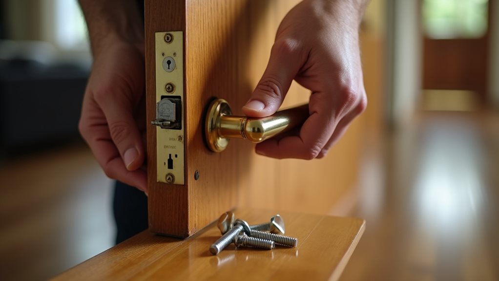 remove screws align bevels