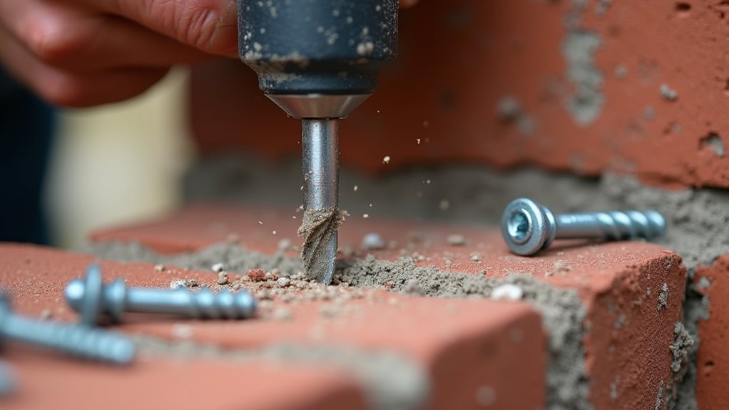 select insert hammer tighten anchors