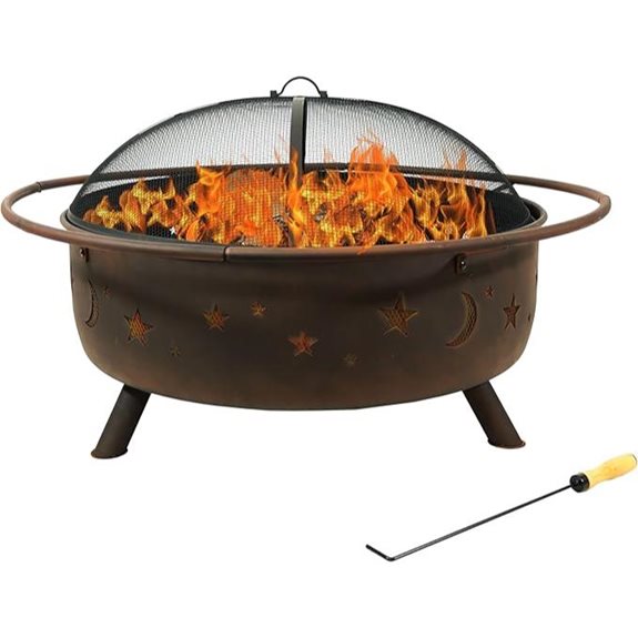 Sunnydaze Cosmic 42-Inch Outdoor Wood-Burning Fire Pit
