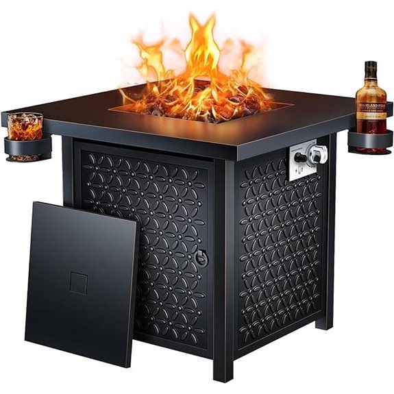 Ciays 32 Propane Fire Pit Table 50,000 BTU