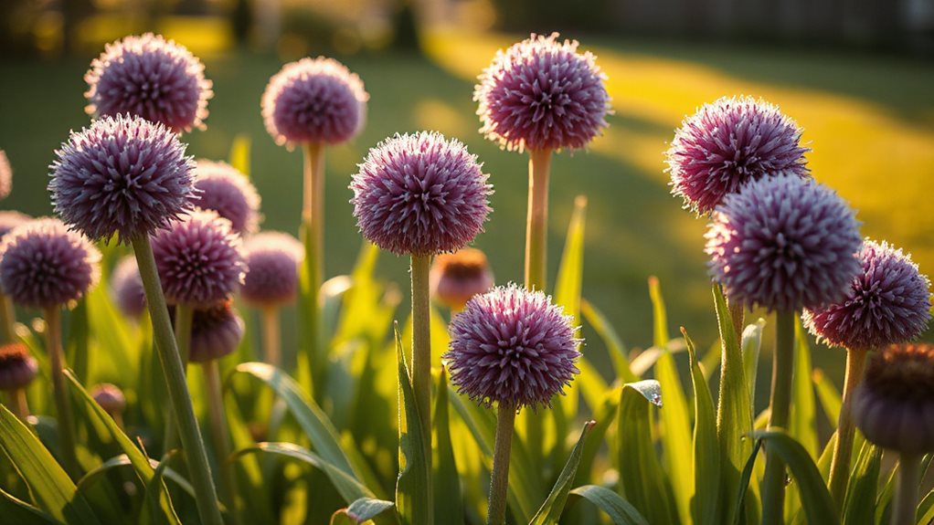 alliums create snake deterring borders