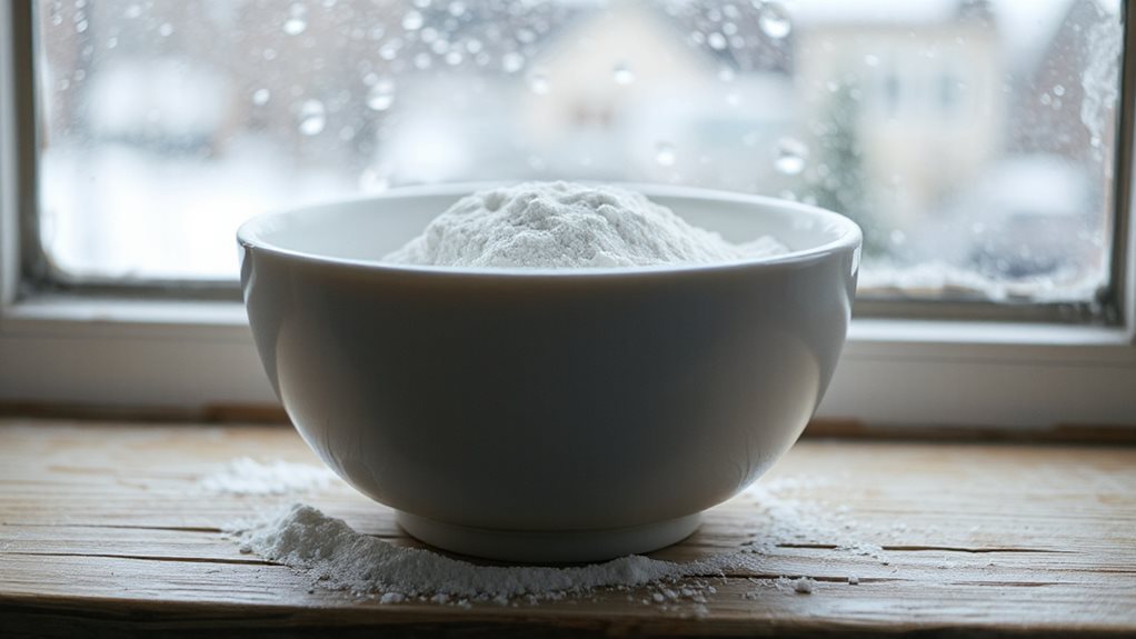 baking soda absorbs moisture and odors