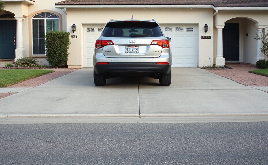 blocking your own driveway legality