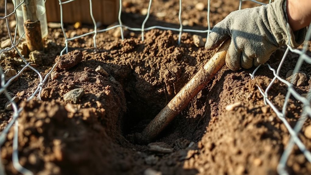 bury fencing with apron