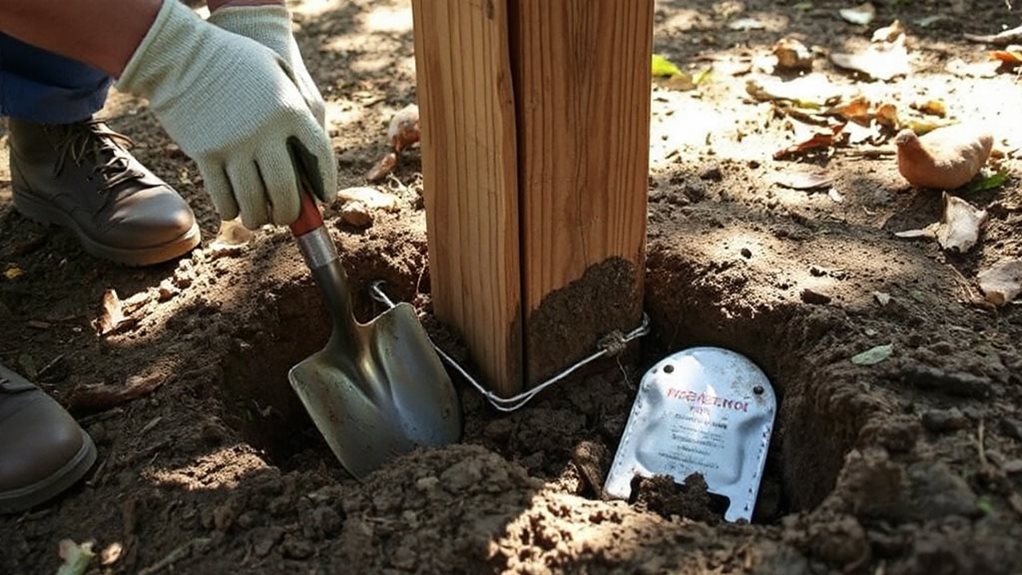 bury hardware cloth twelve inches