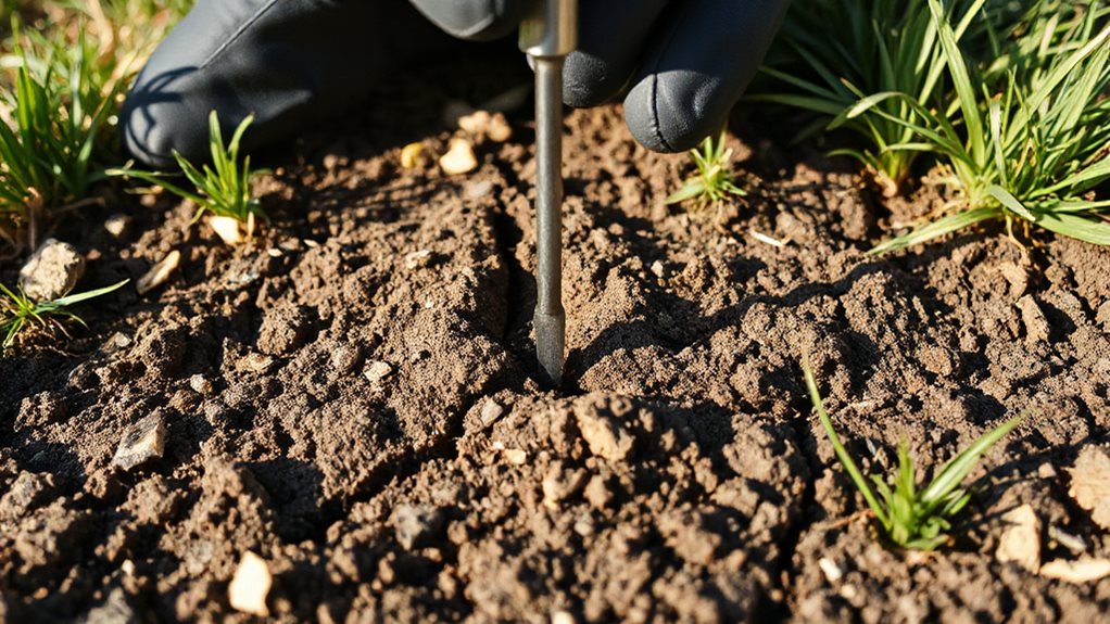 check for compacted soil