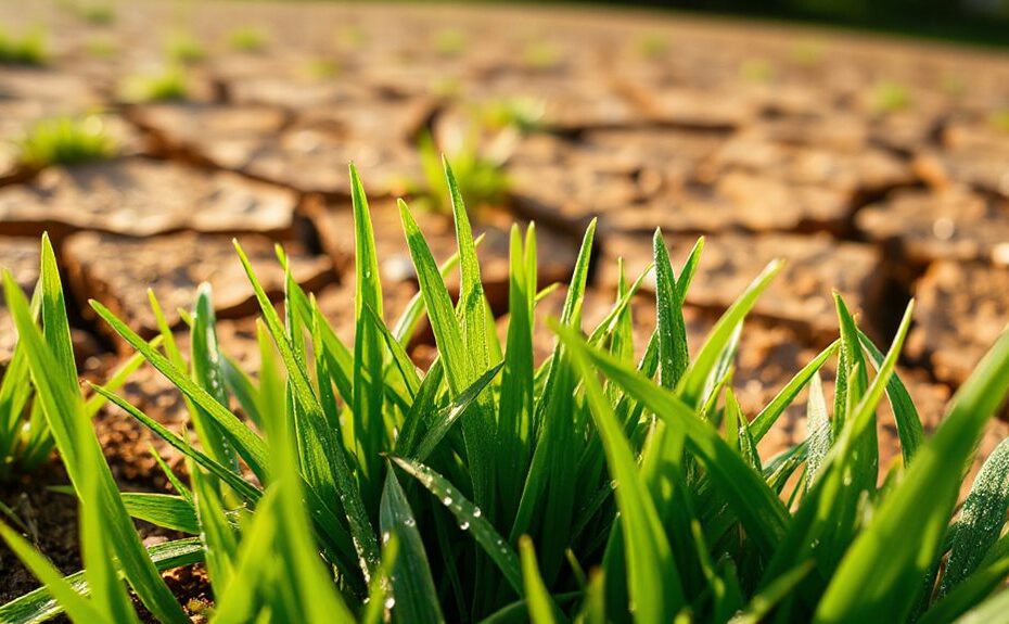 drought resistant green grass