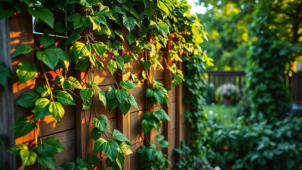 fast flowering privacy covering vines