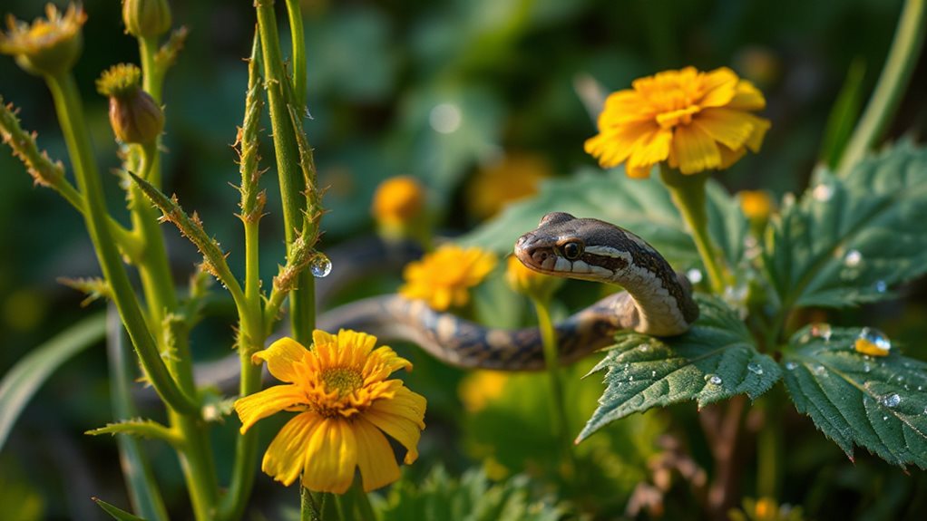 pungent plants deter snakes