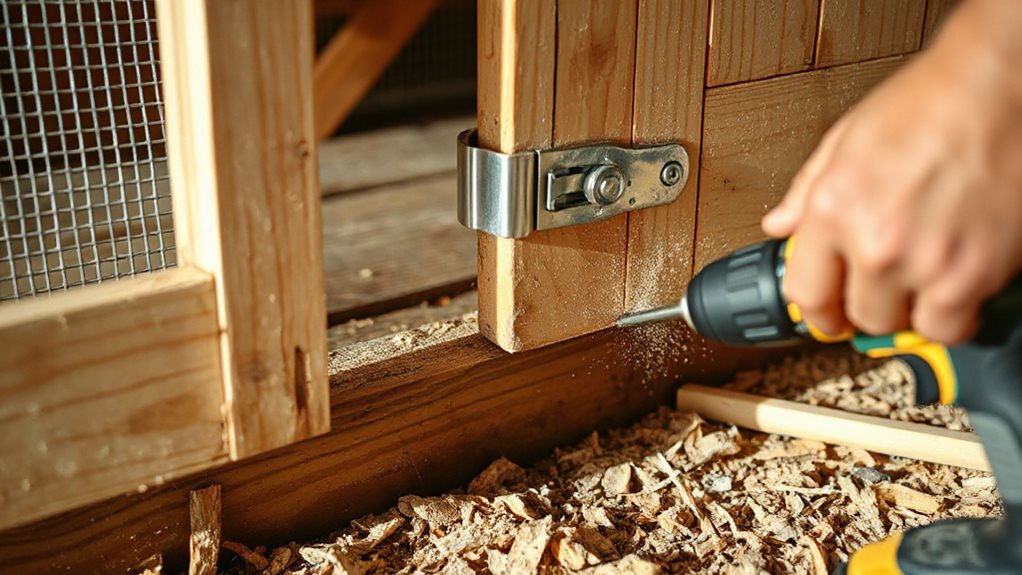 reinforce coop to run door