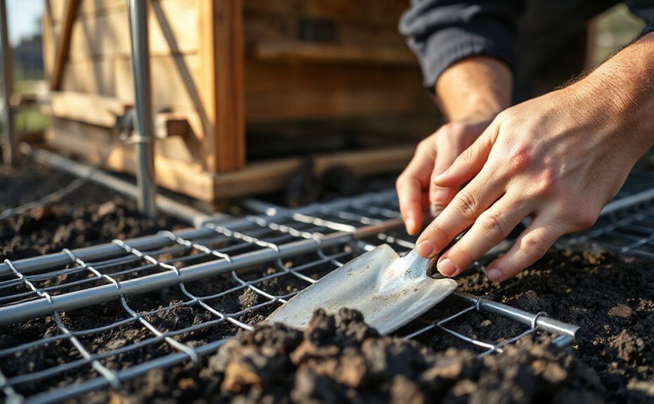 secure fully enclosed chicken run
