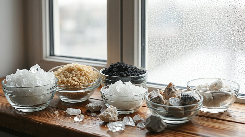 silica gel reliably absorbs moisture