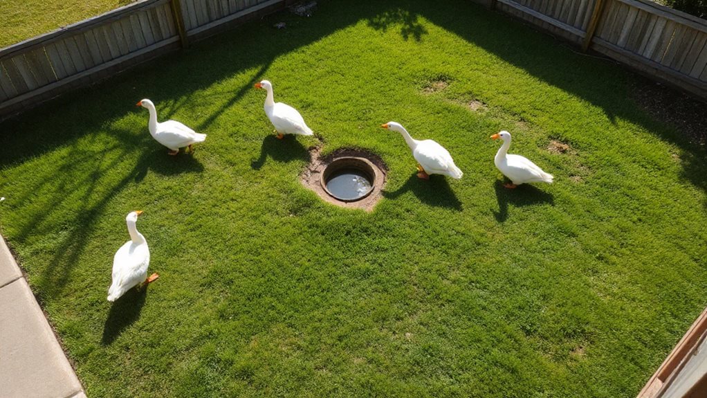 spacious predator proof sheltering space