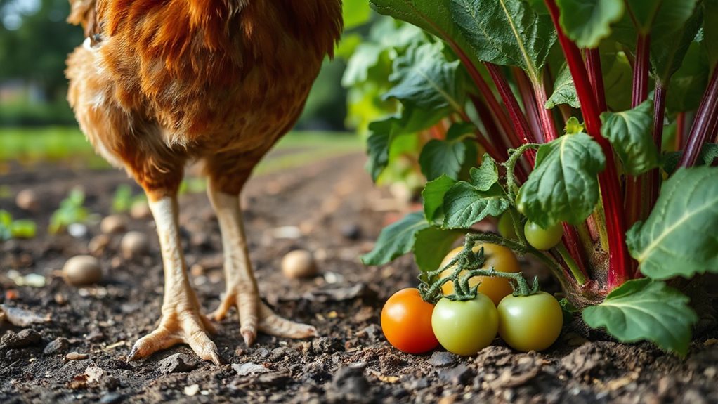 toxic garden scraps for chickens