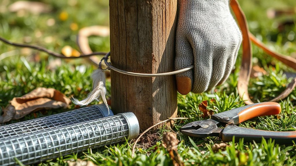 weekly inspect and repair fencing