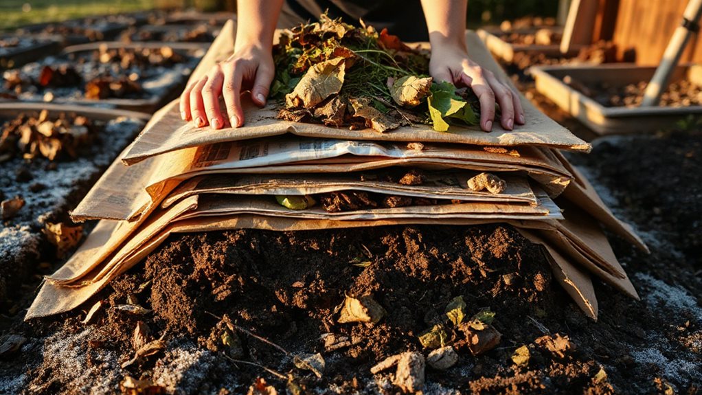 build lasagna bed in fall