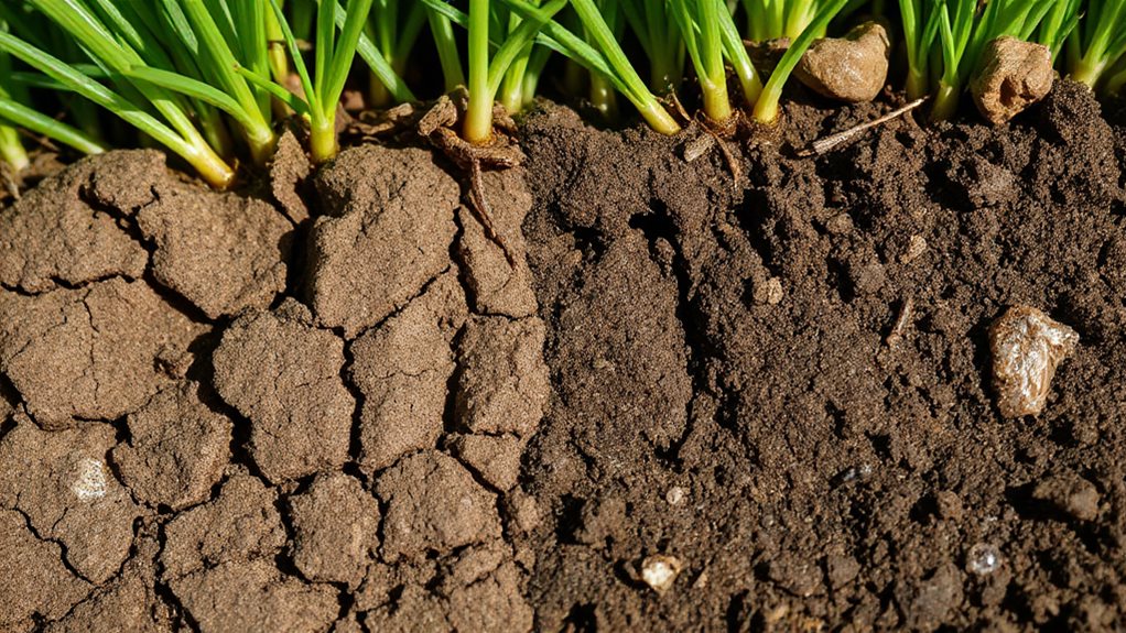 compacted soil weakens lawns