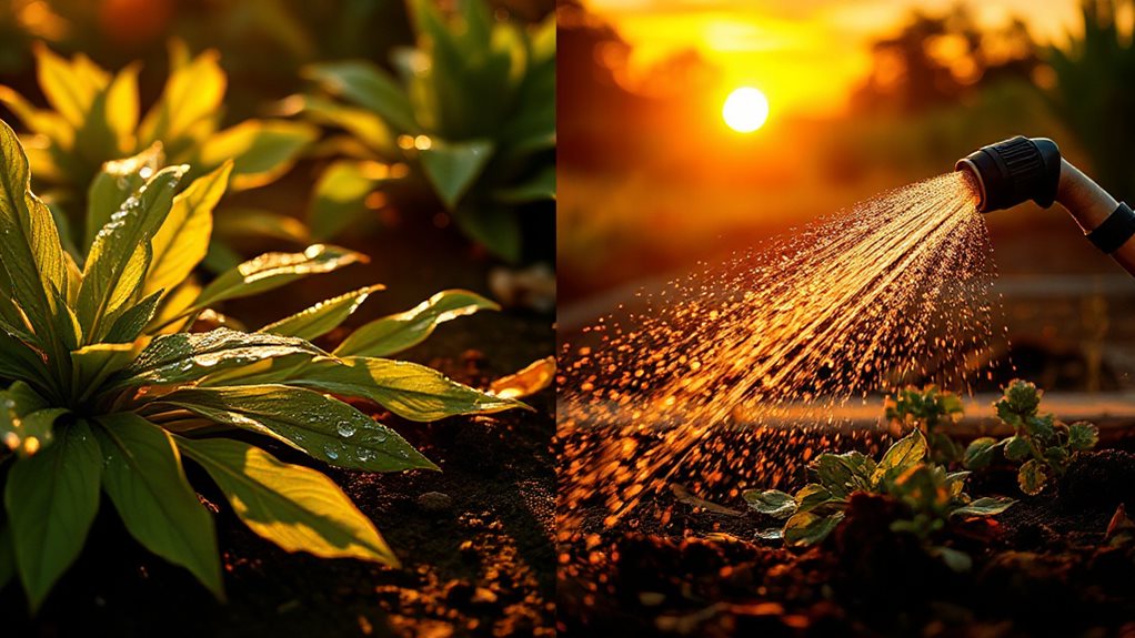 direct roots with drip irrigation