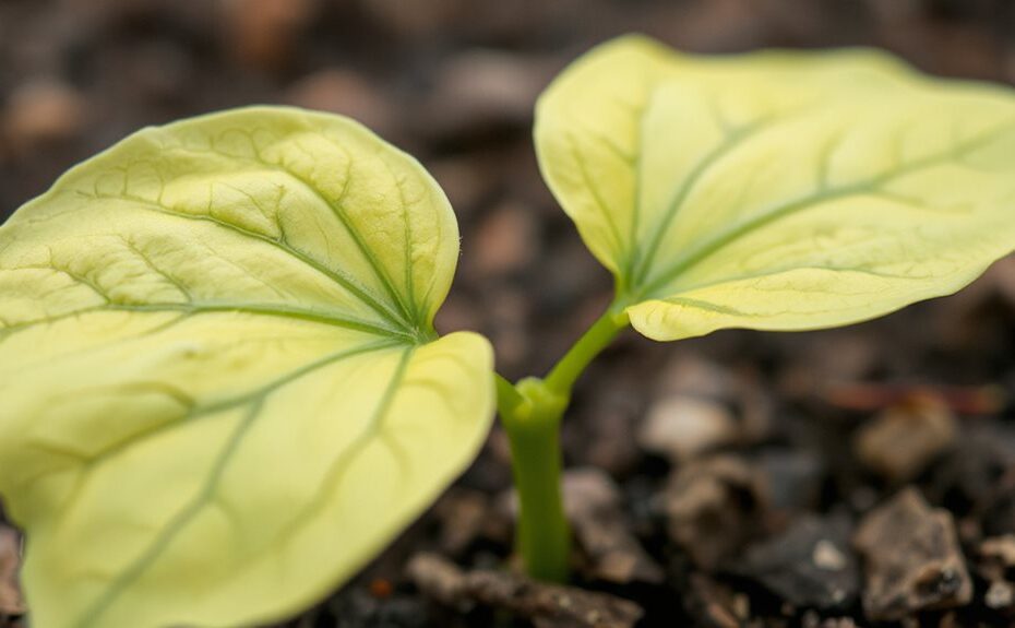 early nitrogen deficiency signs