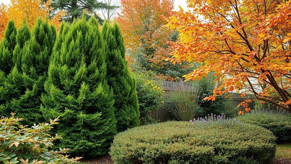 evergreen windbreaks protect year round