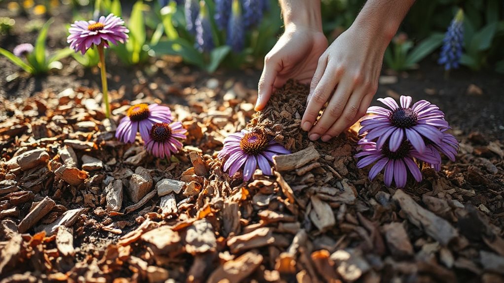 four inches of woodchips