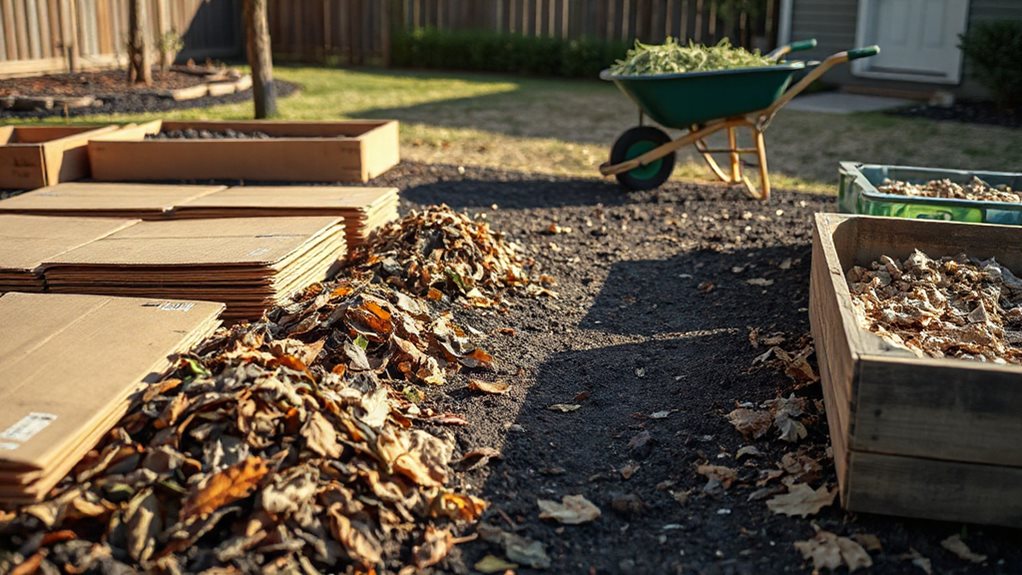free cardboard and compost