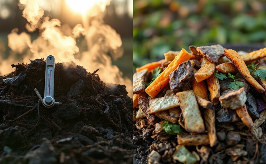 hot composting vs cold composting
