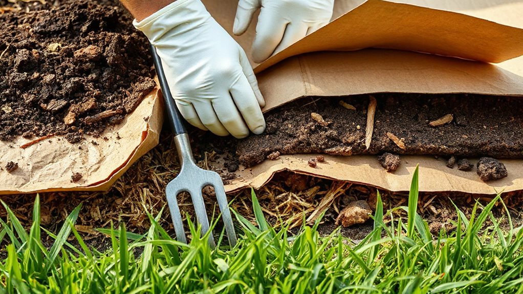 layered compost mulch no dig