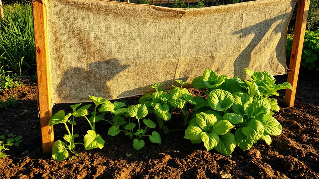 layered windbreaks for gardens