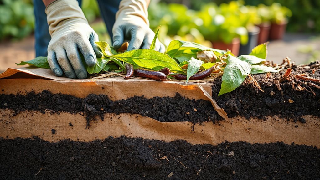 no dig layered organic gardening