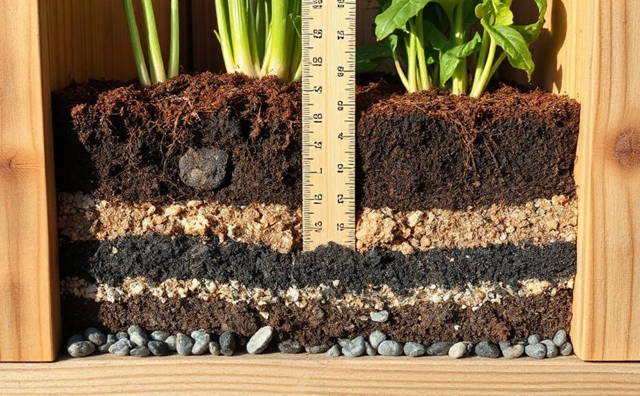 optimal raised bed depth