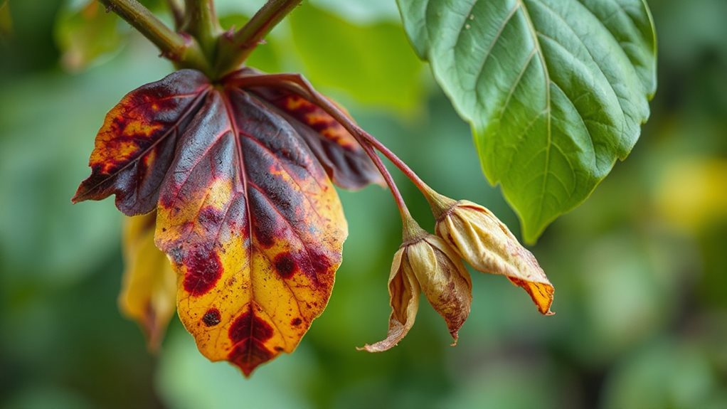 phosphorus deficiency causing lower leaf yellowing