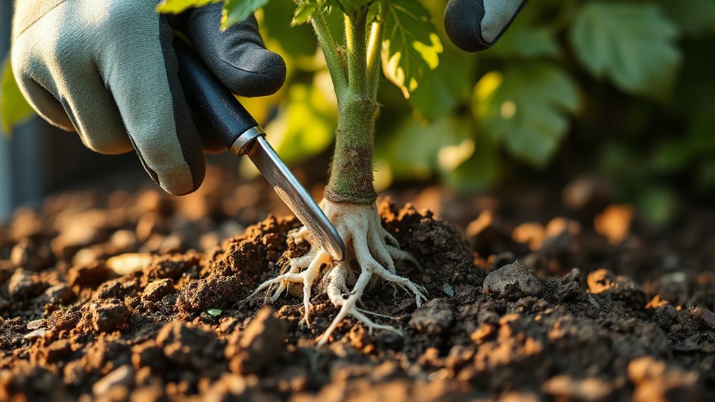 protect roots to prevent blossom endrot